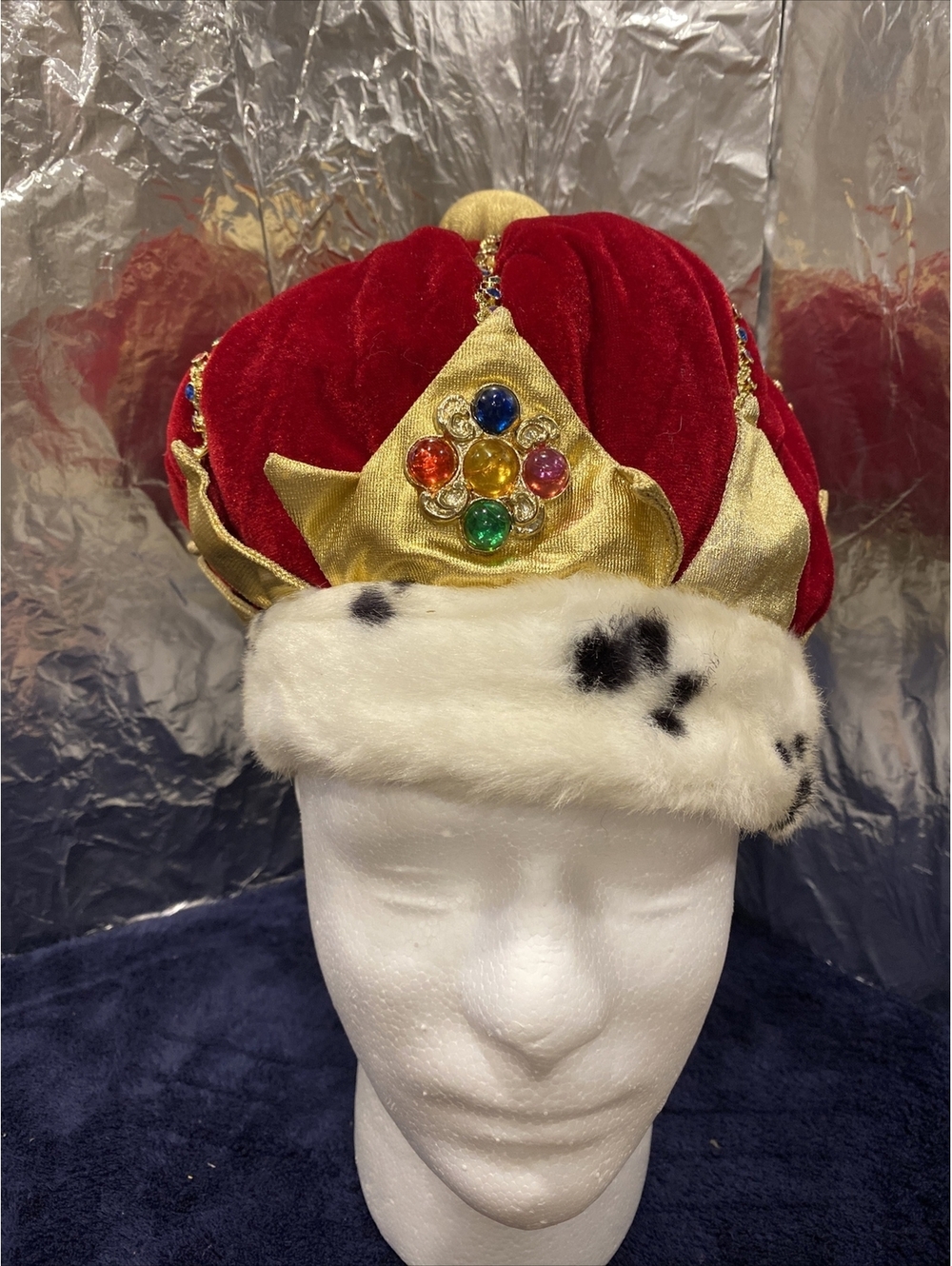 King Queen Faux Jeweled Costume Crown Little Day Dreamers